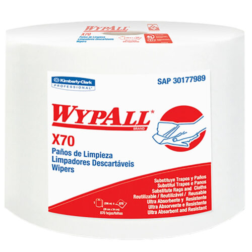 Pano de limpeza WypAll® X70 Rolo Jumbo Liso