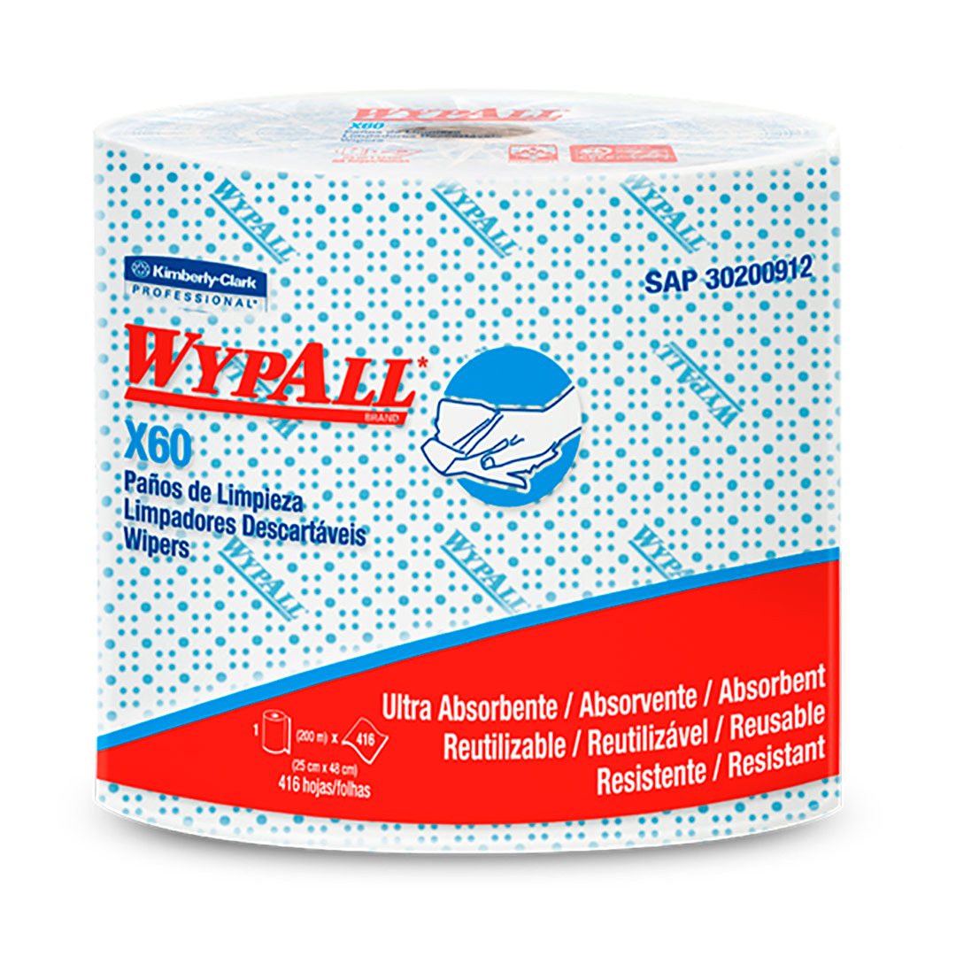 WIPER WYPALL X-60 ROLO AZUL 416 PANOS 25X48 (30200912) - Steffen