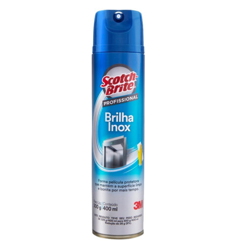 LIMPADOR BRILHA INOX SCOTCH-BRITE 400 ML - 3M
