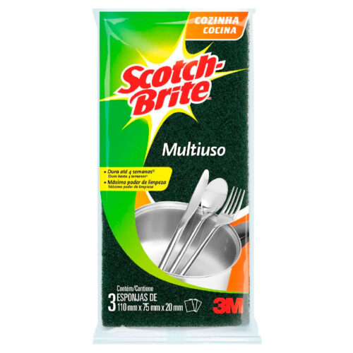 ESPONJA DUPLA FACE SCOTCH-BRITE 3 UN - 3M