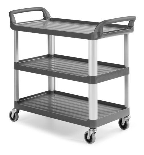 CARRO SHELF CART 3 FECHADO CINZA