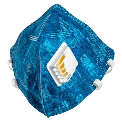 Máscara de Proteção Respiratória Dobrável 3M™ 9822+BR PFF-2(S) com válvula