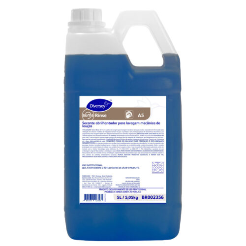 Secante Abrilhantador para Lavagem Mecânica de Louças Diversey Suma Rinse 5 Litros