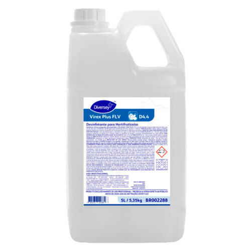 Desinfetante para Hortifrutícolas Diversey Virex Plus FLV 5 Litros