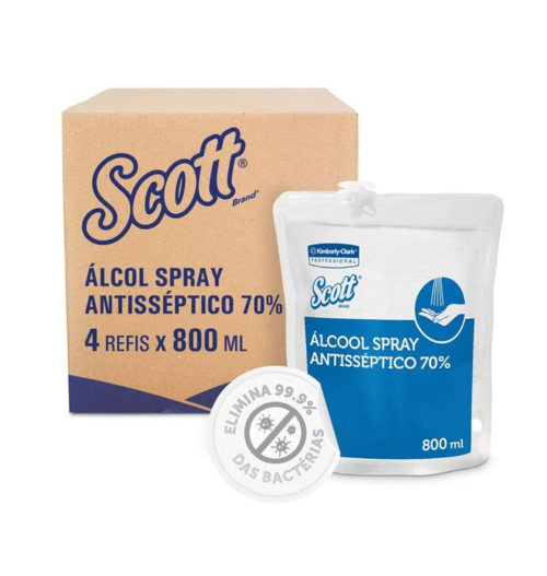 Álcool Spray Antisséptico Scott® 800ml