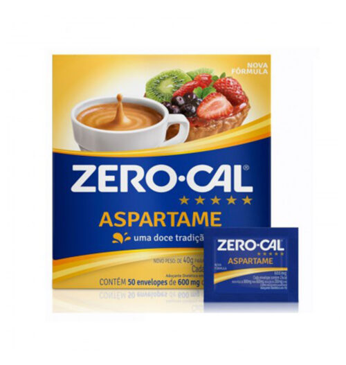 ADOÇANTE ZERO CAL SACHÊ ASPARTAME 8G 50 UN