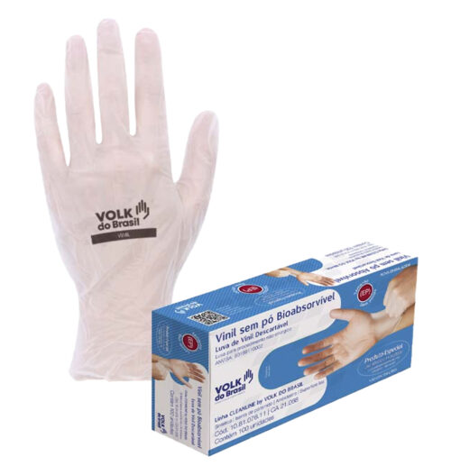 Luva Vinil para Procedimentos Não Cirúrgicos Volk
