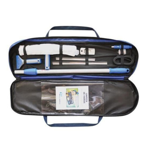 Kit Limpa Vidros Profissional com Bolsa