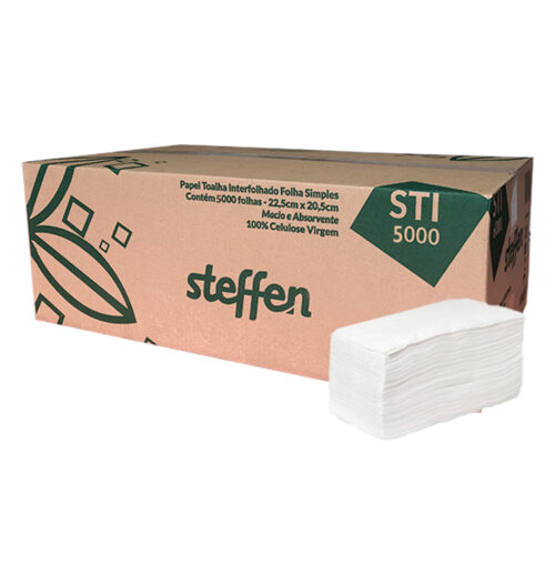 Papel Toalha Interfolhado Folha Simples Steffen (STI5000)