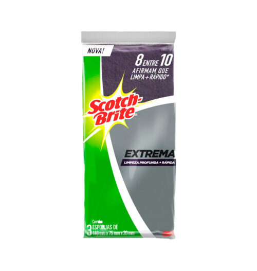 ESPONJA EXTREMA SCOTCH BRITE COM 4 UNIDADES 3M