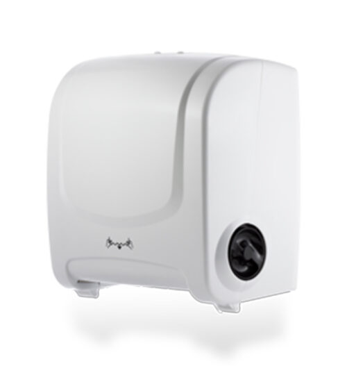 Dispenser Papel Toalha Auto Corte Compacto Branco