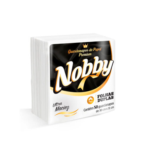 GUARDANAPO FOLHA DUPLA NOBBY 30X31 50 UN