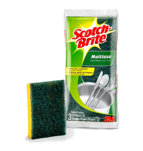ESPONJA DUPLA FACE SCOTCH BRITE 75X110 10 UN - 3M