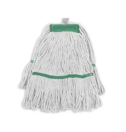 MOP ÁGUA ALGODÃO PONTA DOBRADA COM FITA VERDE 300G
