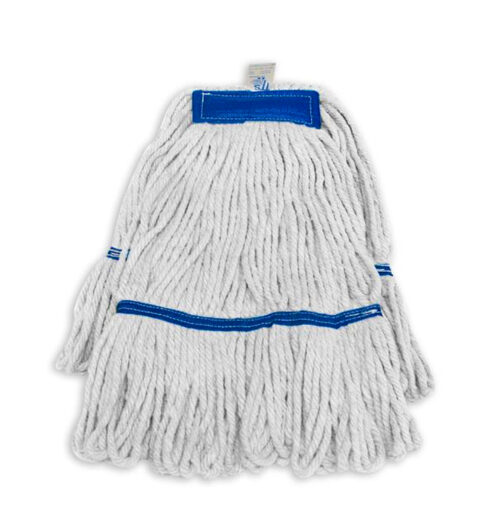 REFIL MINI MOP ALGODÃO PONTA DOBRADA PARA ENCAIXE AZUL