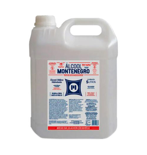 ÁLCOOL HOSPITALAR 70º 5L - MONTENEGRO