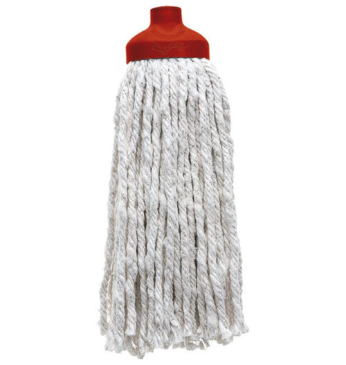 REFIL MINI MOP ALGODÃO PONTA CORTADA VERMELHO COM ROSCA