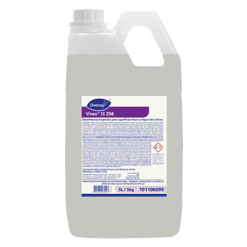 Desinfetante Hospitalar para Superfícies Fixas e Artigos Não Críticos Diversey Virex II 256 5L