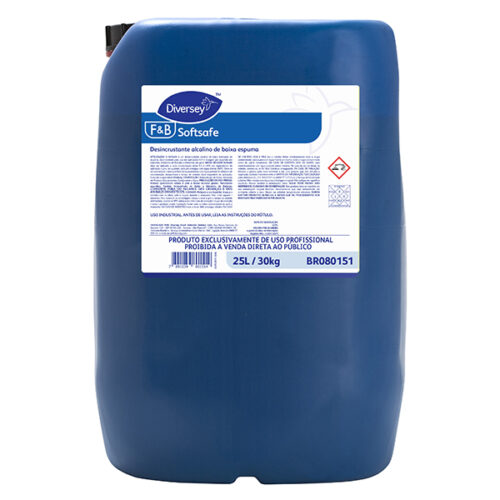Desincrustante Alcalino de Baixa Espuma Diversey Softsafe 25 Litros