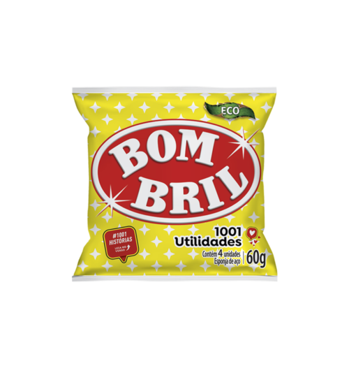 ESPONJA DE AÇO BOMBRIL 4 UNIDADES 60G