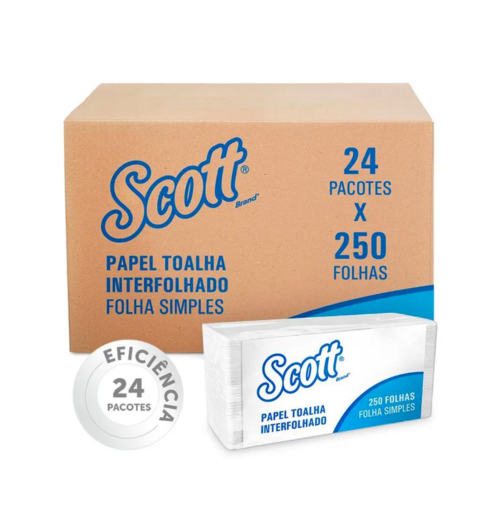 Papel Toalha Interfolhado Scott® Folha Simples