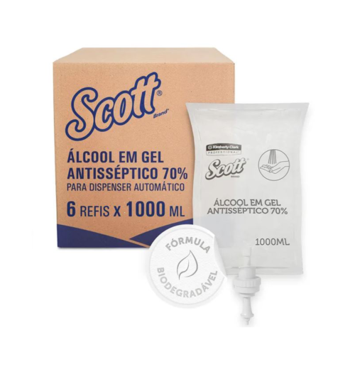 Álcool em Gel Antisséptico Scott® (Automático) 1L