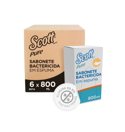 Sabonete Bactericida Scott® Pure Espuma 800ml