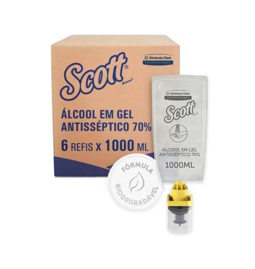 Álcool em Gel Antisséptico Scott® (Manual) 1 Litro