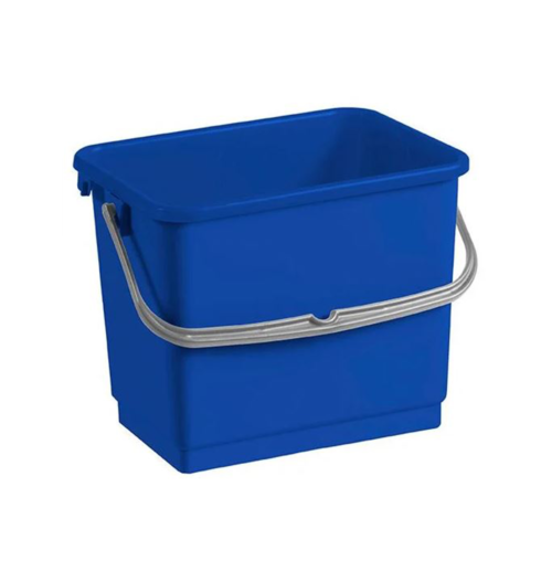 Balde com Graduação e Alça Plástica Azul 4 Litros