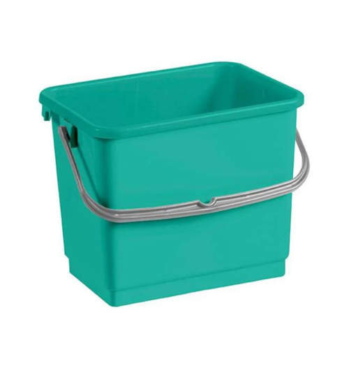 Balde com Graduação e Alça Plástica Verde 4 Litros