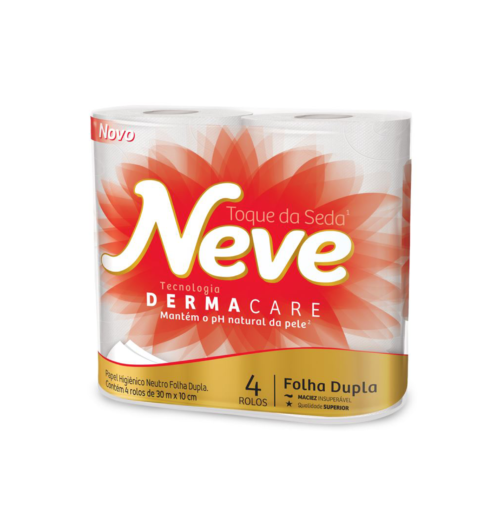Papel Higiênico Neve® Dermacare Folha Dupla