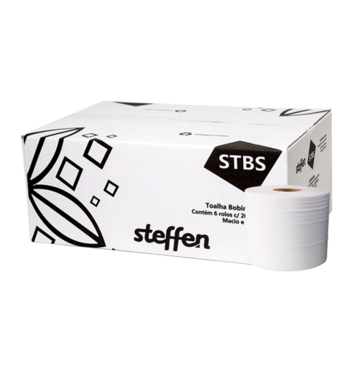 Papel Toalha Bobina Simples Steffen (STBS)