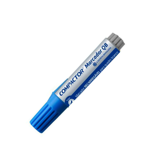 Marcador para Quadro Branco Recarregável Azul - Compactor