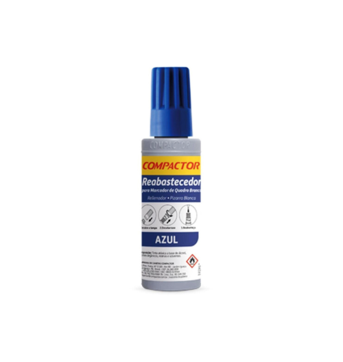Reabastecedor para Marcador Quadro Branco Azul - Compactor