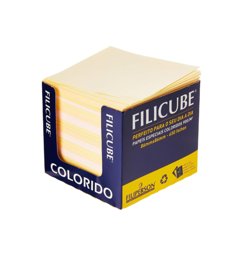 Filicube Colorido 90g 86x86mm 650 Folhas