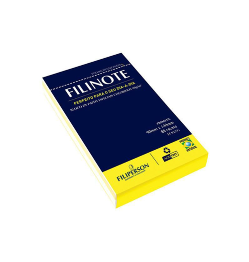 Filinote Colorido 90G/m2 90X140MM 80 Folhas