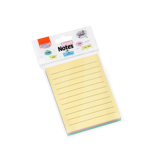 Bloco Smart Notes Line Pautado 76x102mm Pastel Colorido - BRW