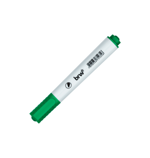 Marcador Quadro Branco Verde com Ponta Redonda - BRW