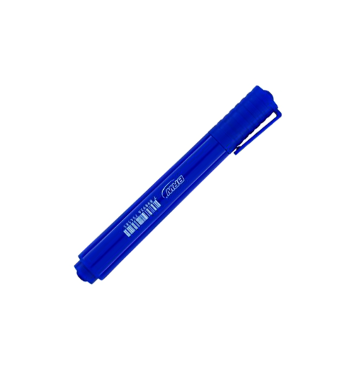 Marcador Permanente Azul com Ponta Chanfrada - BRW