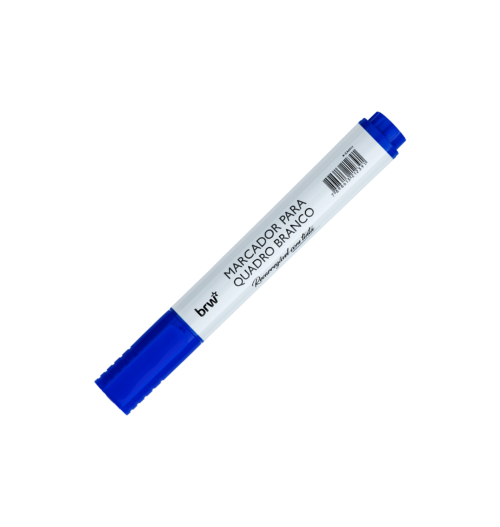 Marcador Quadro Branco Recarregável Azul Linha Prime - BRW