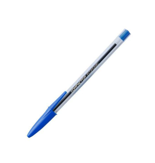 Caneta Esferográfica Economic Azul - Compactor