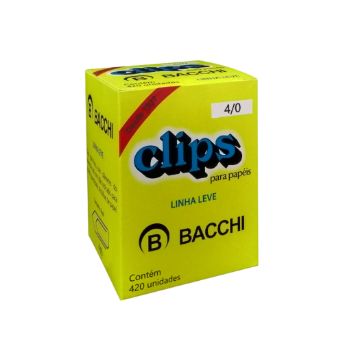 Clips Galvanizado 4/0 LL com 420 unid. - Bacchi