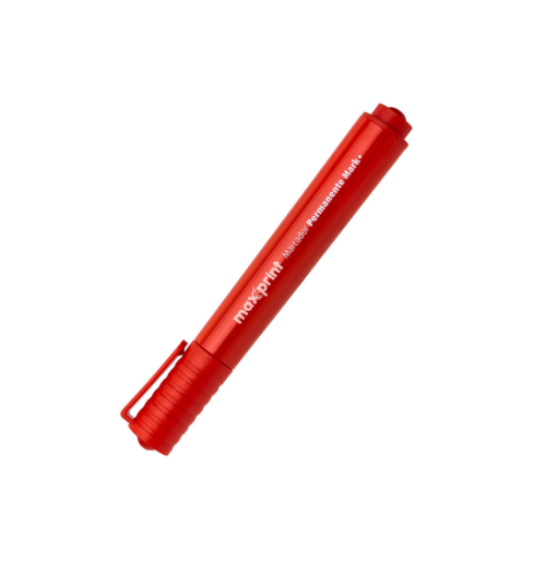 Marcador Permanente Vermelho - Maxprint