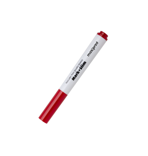 Marcador Quadro Branco Slim Vermelho - Maxprint
