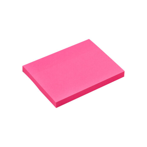 Bloco Adesivo Rosa Neon 76x102 100 Folhas - Maxprint