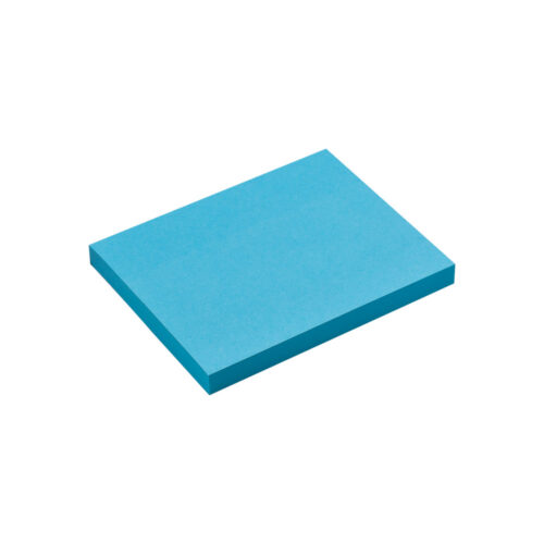 Bloco Adesivo Azul Neon 76x102 100 Folhas - Maxprint