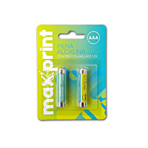 Pilha Alcalina 3A com 2 unid. - Maxprint