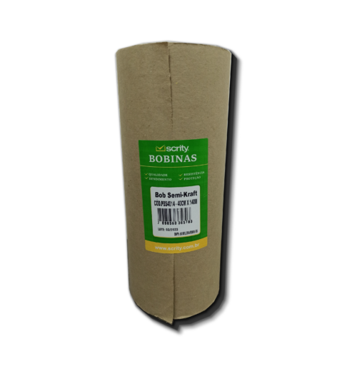 Bobina Papel Semi Kraft 60g 60cm x 140m - Scrity