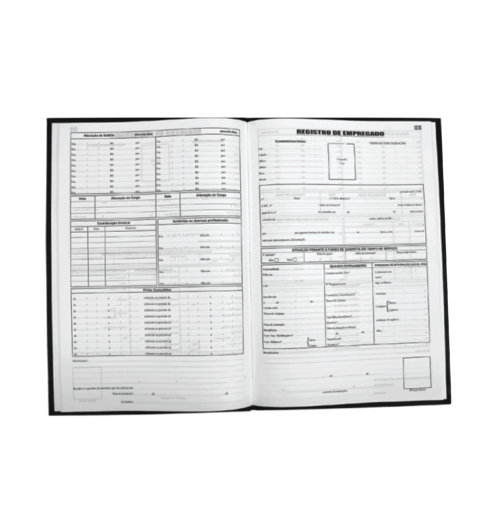 Livro Registro de Empregado 50 Folhas - Tamoio