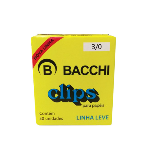 Clips Galvanizado 3/0 LL com 50 unid. - Bacchi